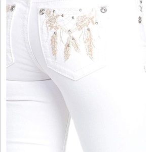 NWOT miss me white skinny jeans 34